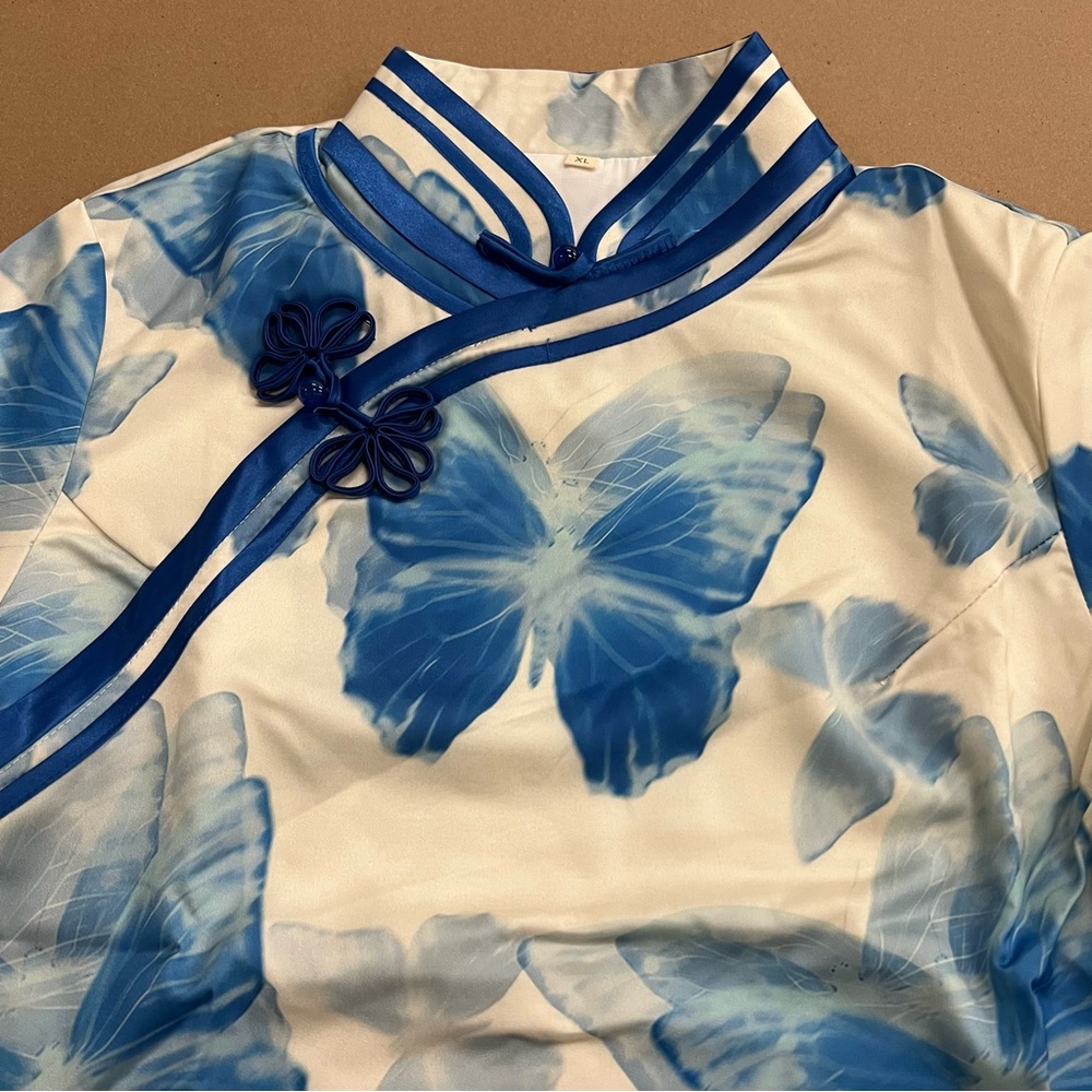 3XL  silk cheongsam ，Qipao dress /chinese traditional dress #1